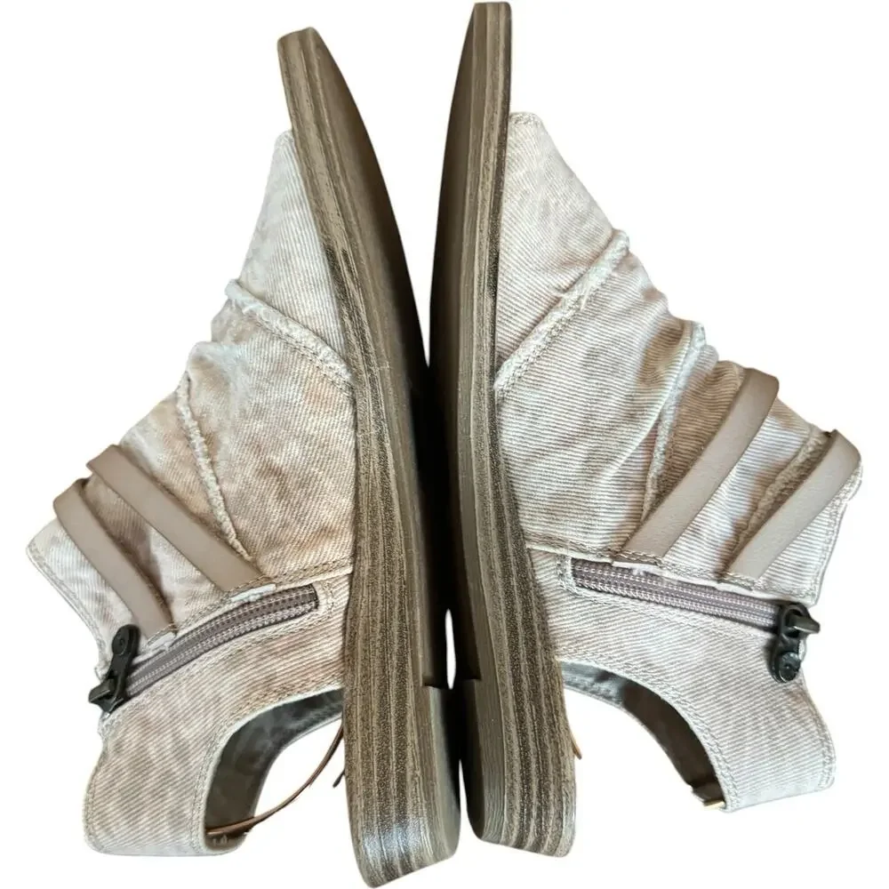 Blowfish Malibu Blush Pink Ankle Strap Zip Up High Top Sandals Women’s 6.5 NEW